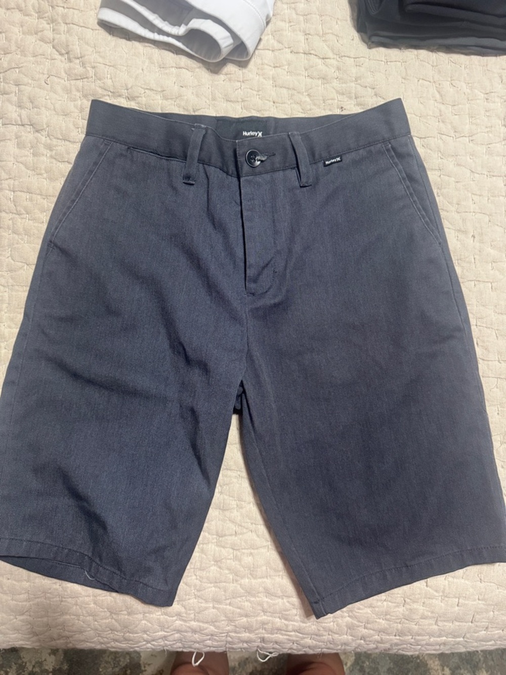Hurley Men's Dark Navy Flat Front Shorts
